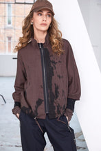 Load image into Gallery viewer, Naya Print zipped jacket with drawstring hemline NAS25236
