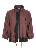 Load image into Gallery viewer, Naya Print zipped jacket with drawstring hemline NAS25236

