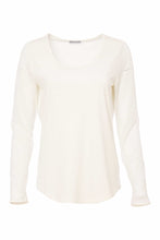 Load image into Gallery viewer, Naya Jersey Round Neck Top With Mesh Sleeves NAS25106
