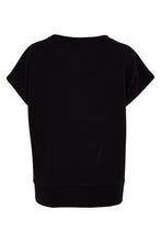 Load image into Gallery viewer, NAYA V Neck Top With Contrast Shoulder Panel NAS26192/911
