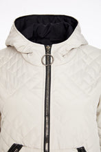 Load image into Gallery viewer, Naya Ivory And Black Padded Coat NAW25184
