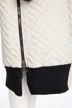 Load image into Gallery viewer, Naya Ivory And Black Padded Coat NAW25184
