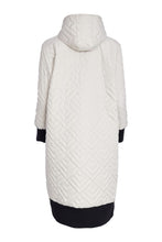 Load image into Gallery viewer, Naya Ivory And Black Padded Coat NAW25184
