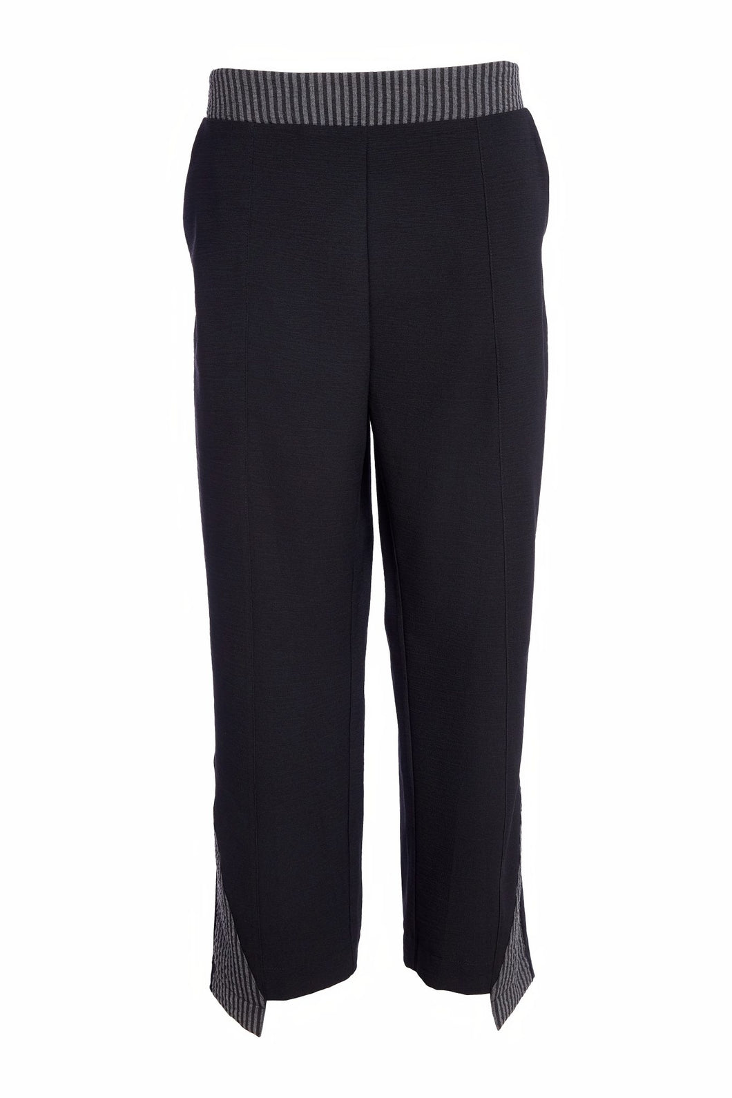 Naya Cut Away Pannel Trousers (striped and Black) NAW25192