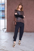 Load image into Gallery viewer, Naya Long Sleeve Top NAW25308 (Brown/Black)
