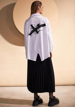 Load image into Gallery viewer, Naya White Print Oversized Shirt NAW24197
