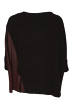 Load image into Gallery viewer, Naya Round Neck Top With Print Sections NAW26217
