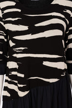Load image into Gallery viewer, Naya Print Dress With Plain Bottom NAW26155
