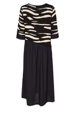 Load image into Gallery viewer, Naya Print Dress With Plain Bottom NAW26155

