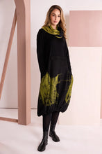 Load image into Gallery viewer, Naya Black/Green Print Dress NAW26240
