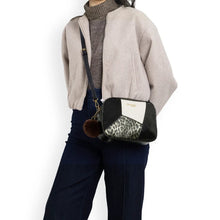 Load image into Gallery viewer, Remonte Black Patchwork Bag Q0674-00
