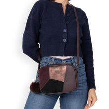 Load image into Gallery viewer, Remonte Burgundy Patchwork Bag Q0674-35
