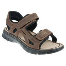 Load image into Gallery viewer, Rieker Brown Velcro Sandal 26761-26
