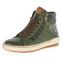 Load image into Gallery viewer, Remonte Green Zip up Shoe D0772-52
