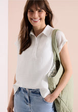 Load image into Gallery viewer, Cecil Vanilla White Blouse 346530
