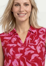 Load image into Gallery viewer, Street One Salsa Red  Printed Top 325290
