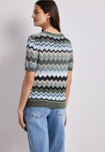 Load image into Gallery viewer, Street One Multicolour zig-zag Top 303872
