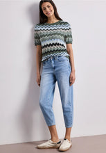 Load image into Gallery viewer, Street One Multicolour zig-zag Top 303872
