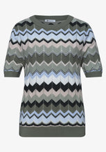 Load image into Gallery viewer, Street One Multicolour zig-zag Top 303872
