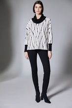 Load image into Gallery viewer, Peruzzi Cowl Jacquard Top  W25412
