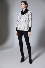 Load image into Gallery viewer, Peruzzi Cowl Jacquard Top  W25412
