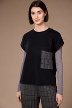 Load image into Gallery viewer, Peruzzi Grid Pocket Top W26139
