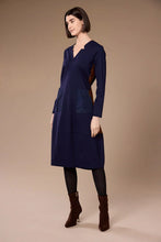 Load image into Gallery viewer, Peruzzi  Navy Dress W26169
