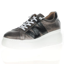 Load image into Gallery viewer, Wonder Ladies Platform Trainers A-2660 Black/Metallic Bronze
