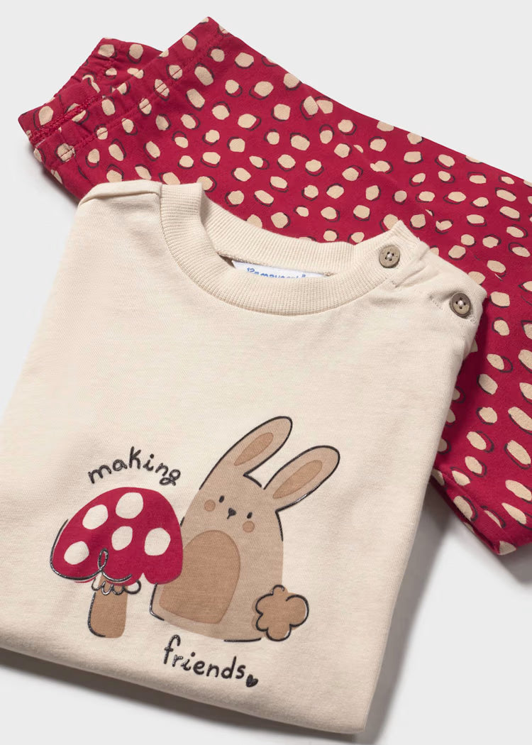 Mayoral Baby Girl's Two Piece Set 2745 Colour- Red