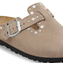 Load image into Gallery viewer, Birkenstock Boston Rivet Taupe Clogs
