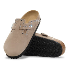 Load image into Gallery viewer, Birkenstock Boston Rivet Taupe Clogs
