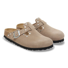 Load image into Gallery viewer, Birkenstock Boston Rivet Taupe Clogs

