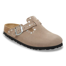 Load image into Gallery viewer, Birkenstock Boston Rivet Taupe Clogs
