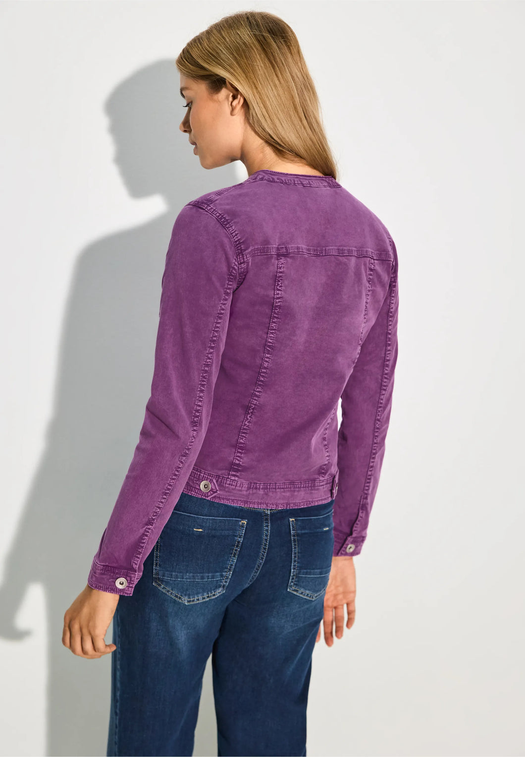 Cecil Purple Denim Jacket 212206