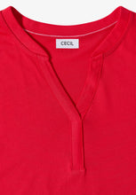 Load image into Gallery viewer, Cecil Split Neck Shirt 325050
