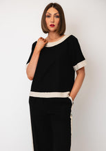 Load image into Gallery viewer, Deck by Decollage Black &amp; Beige Trim Top 12657
