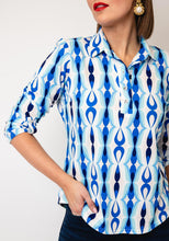 Load image into Gallery viewer, Yew Abstract Print Top 3743
