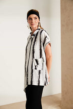 Load image into Gallery viewer, Naya Striped Shirt with angled hemline NAS25274
