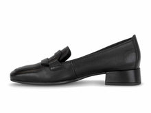 Load image into Gallery viewer, Gabor Ladies Black Heel Loafer 4002.01.012
