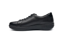 Load image into Gallery viewer, G-Comfort Black Leather Laced Shoes P-6501S
