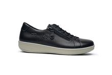 Load image into Gallery viewer, G-Comfort Navy Leather Laced Shoes  P-6501L
