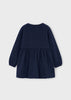 Mayoral Girl's Navy Fleece Print Dress 4926 / 054