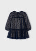 Mayoral Girls Navy Tulle Dress 4919