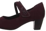 Load image into Gallery viewer, Jana Burgundy Shoe 8-24464-42
