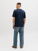 Jack & Jones Navy Print T-Shirt 12288088