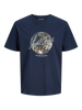 Jack & Jones Navy Print T-Shirt 12288088