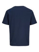 Load image into Gallery viewer, Jack &amp; Jones Navy Print T-Shirt 12288088
