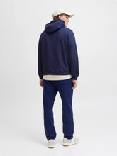 Load image into Gallery viewer, Jack and Jones Mens Navy Hoodie 12282861
