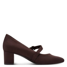 Load image into Gallery viewer, Jana Brown Block Heel Shoe 8-24461-47
