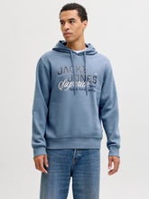 Load image into Gallery viewer, Jack and Jones Blue Mirage Hoodie 12279649
